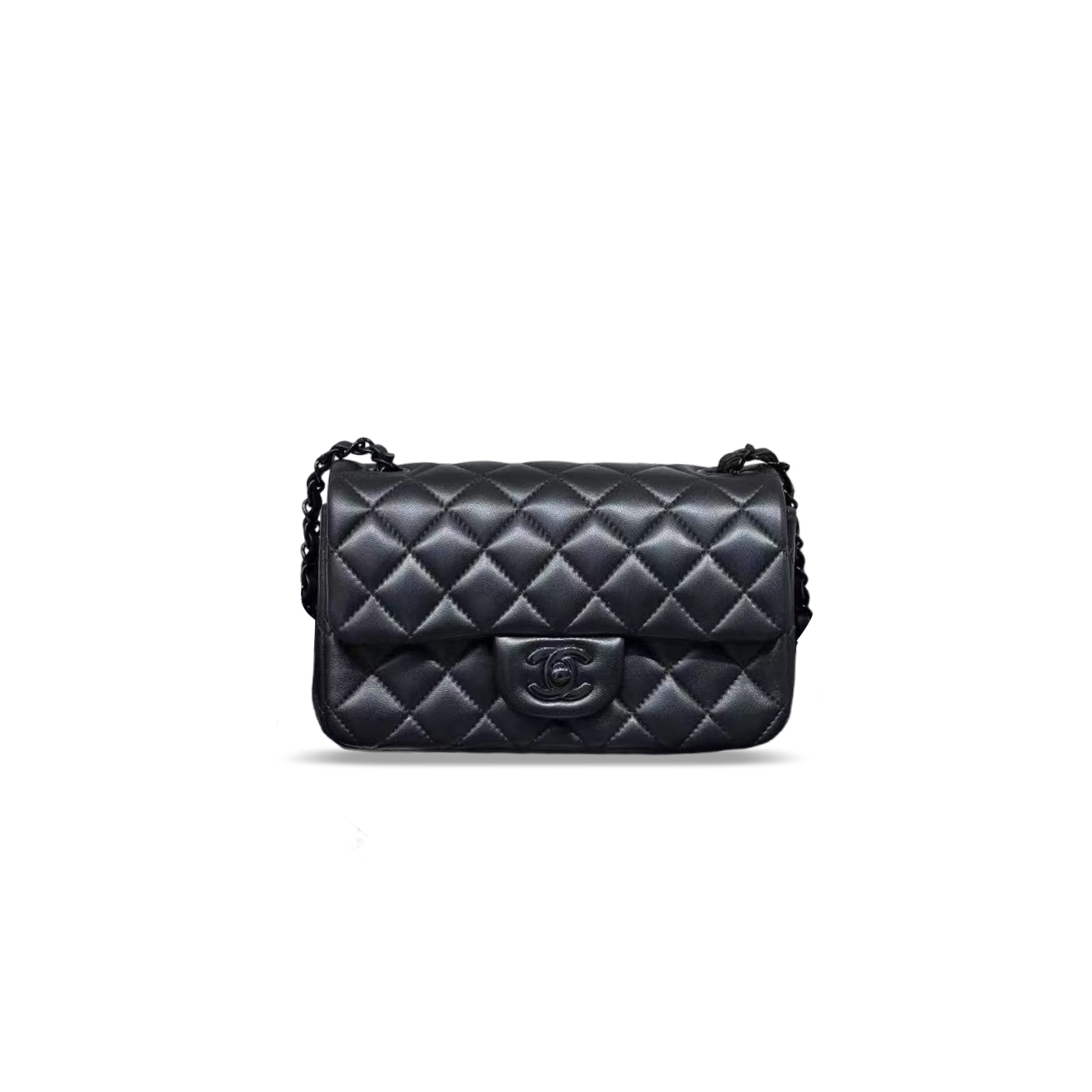 Ch**el so black classic flap bag (20*12*6cm)